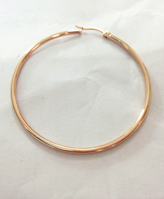 耳環(huán)真空鍍膜加工玫瑰金色